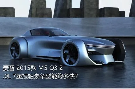 菱智 2015款 M5 Q3 2.0L 7座短轴豪华型能跑多快？