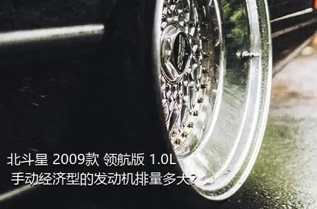 北斗星 2009款 领航版 1.0L 手动经济型的发动机排量多大？