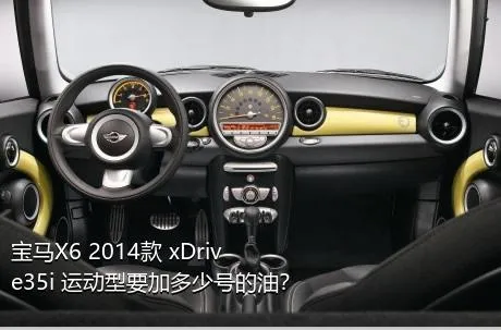 宝马X6 2014款 xDrive35i 运动型要加多少号的油？