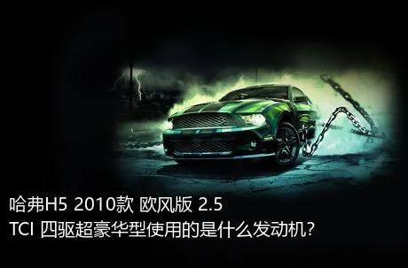 哈弗H5 2010款 欧风版 2.5TCI 四驱超豪华型使用的是什么发动机？