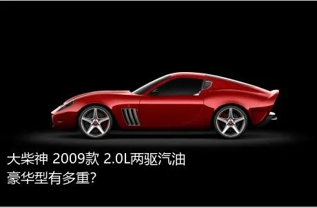 大柴神 2009款 2.0L两驱汽油豪华型有多重？