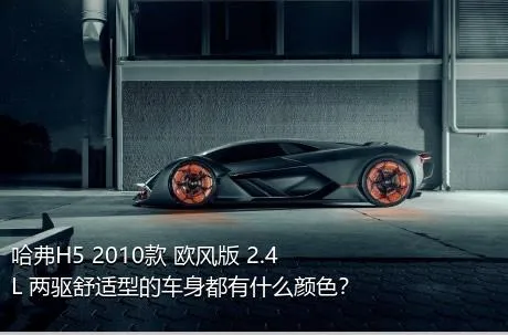 哈弗H5 2010款 欧风版 2.4L 两驱舒适型的车身都有什么颜色？