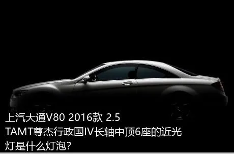 上汽大通V80 2016款 2.5TAMT尊杰行政国IV长轴中顶6座的近光灯是什么灯泡？