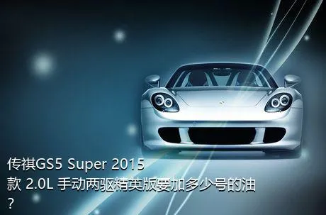 传祺GS5 Super 2015款 2.0L 手动两驱精英版要加多少号的油？