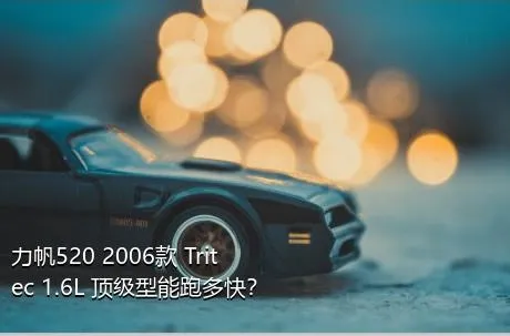 力帆520 2006款 Tritec 1.6L 顶级型能跑多快？