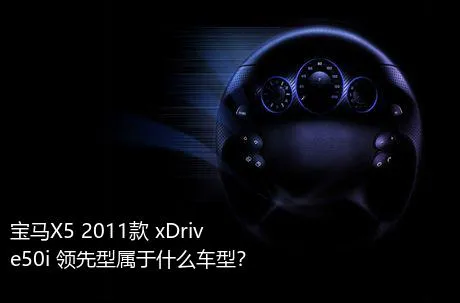 宝马X5 2011款 xDrive50i 领先型属于什么车型？