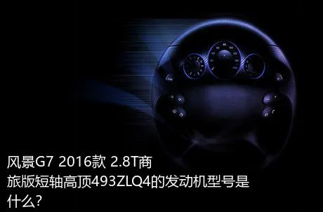 风景G7 2016款 2.8T商旅版短轴高顶493ZLQ4的发动机型号是什么？