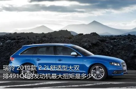 瑞铃 2011款 2.2L舒适型大双排491QE的发动机最大扭矩是多少？