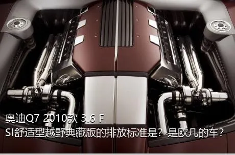 奥迪Q7 2010款 3.6 FSI舒适型越野典藏版的排放标准是？是欧几的车？