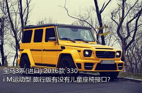 宝马3系(进口) 2016款 330i M运动型 旅行版有没有儿童座椅接口？