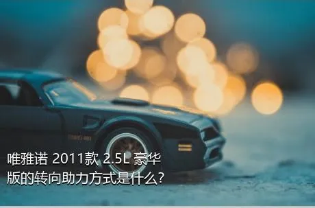 唯雅诺 2011款 2.5L 豪华版的转向助力方式是什么？