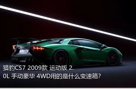 猎豹CS7 2009款 运动版 2.0L 手动豪华 4WD用的是什么变速箱？