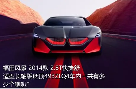 福田风景 2014款 2.8T快捷舒适型长轴版低顶493ZLQ4车内一共有多少个喇叭？