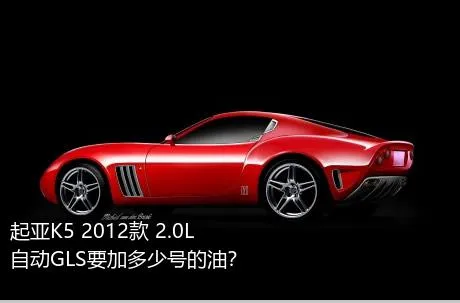 起亚K5 2012款 2.0L 自动GLS要加多少号的油？