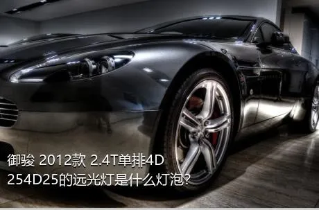 御骏 2012款 2.4T单排4D254D25的远光灯是什么灯泡？