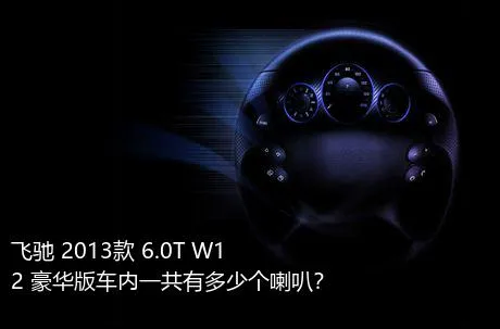 飞驰 2013款 6.0T W12 豪华版车内一共有多少个喇叭？