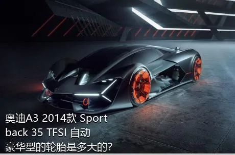 奥迪A3 2014款 Sportback 35 TFSI 自动豪华型的轮胎是多大的？