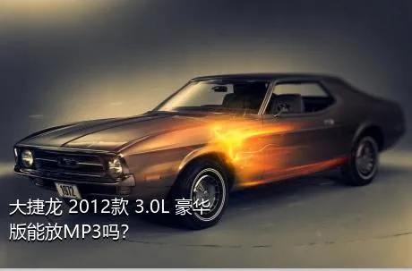 大捷龙 2012款 3.0L 豪华版能放MP3吗？