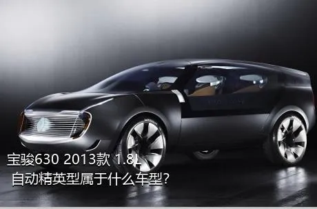 宝骏630 2013款 1.8L 自动精英型属于什么车型？