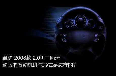 翼豹 2008款 2.0R 三厢运动版的发动机进气形式是怎样的？